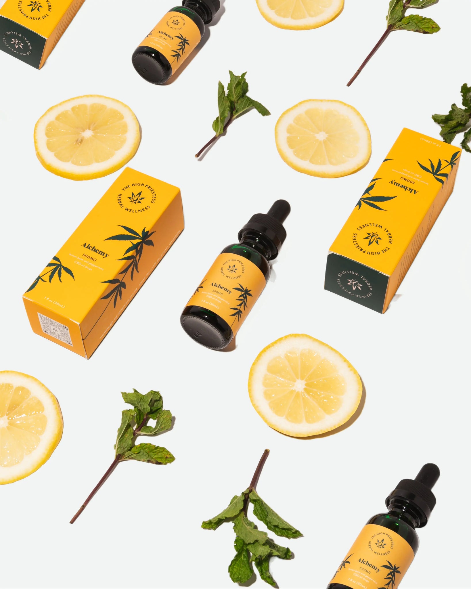 Alchemy: CBD Oil Drops Infused With Lemon Balm and Peppermint High Priestess